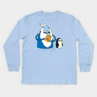 The Ice King and Penguin Kids Long Sleeve T-Shirt